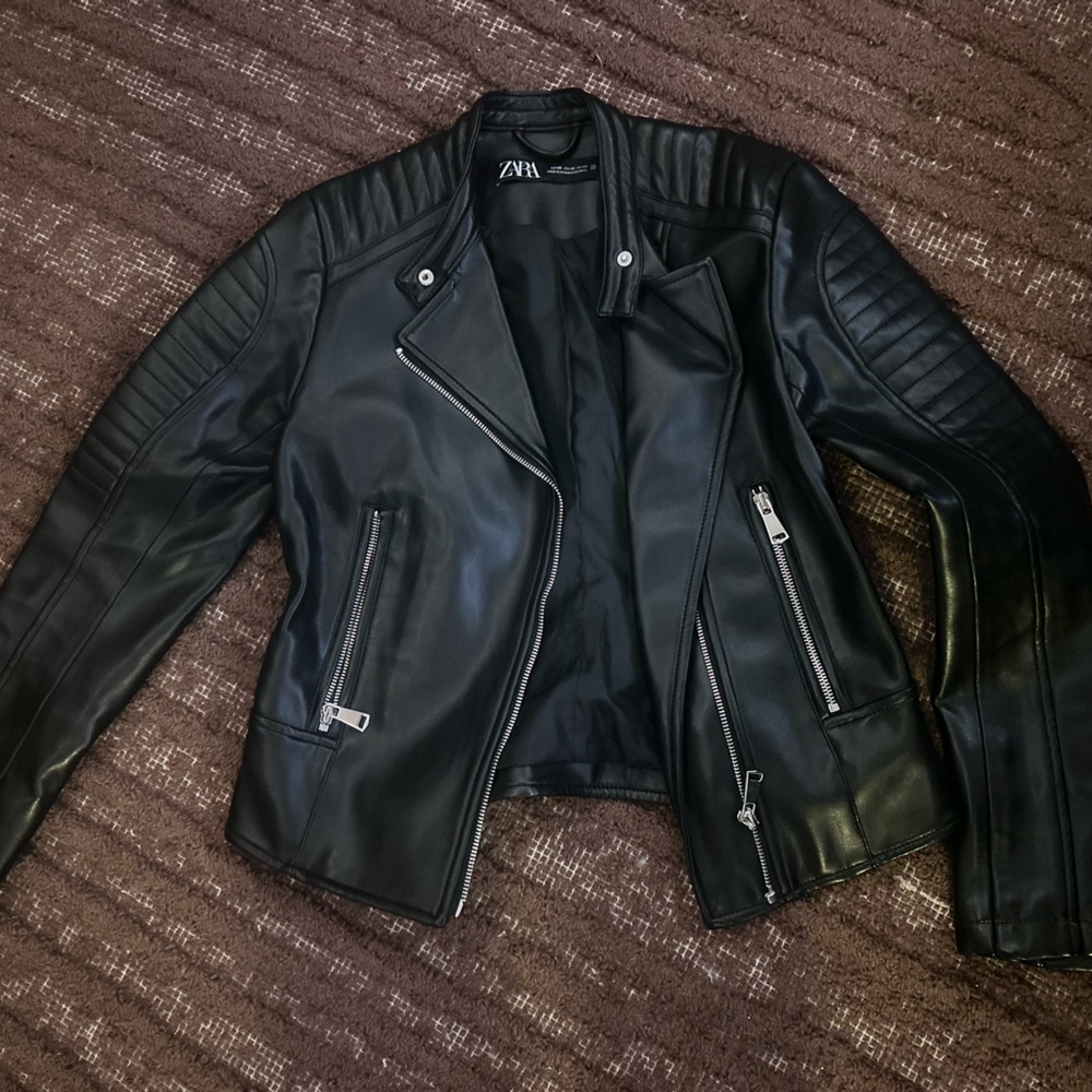 Zara Black Leather Jacket